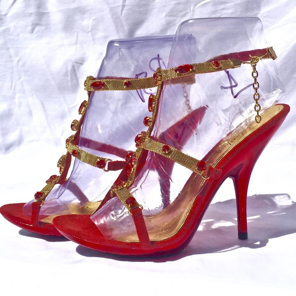 J. RENEE' Luxe Exotic Heels Sandals SZ.7